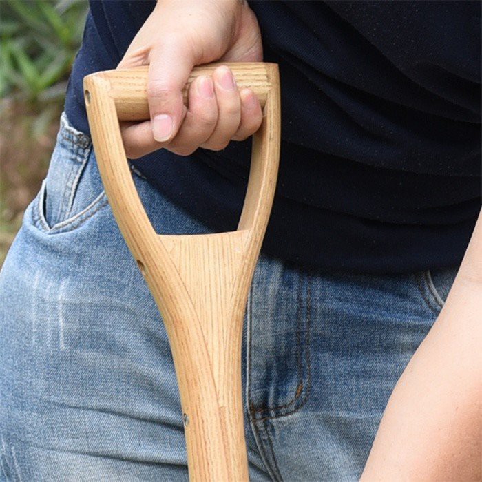 wooden gardening fork