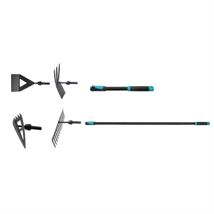 Malé záhradné náradie s dlhou rukoväťou