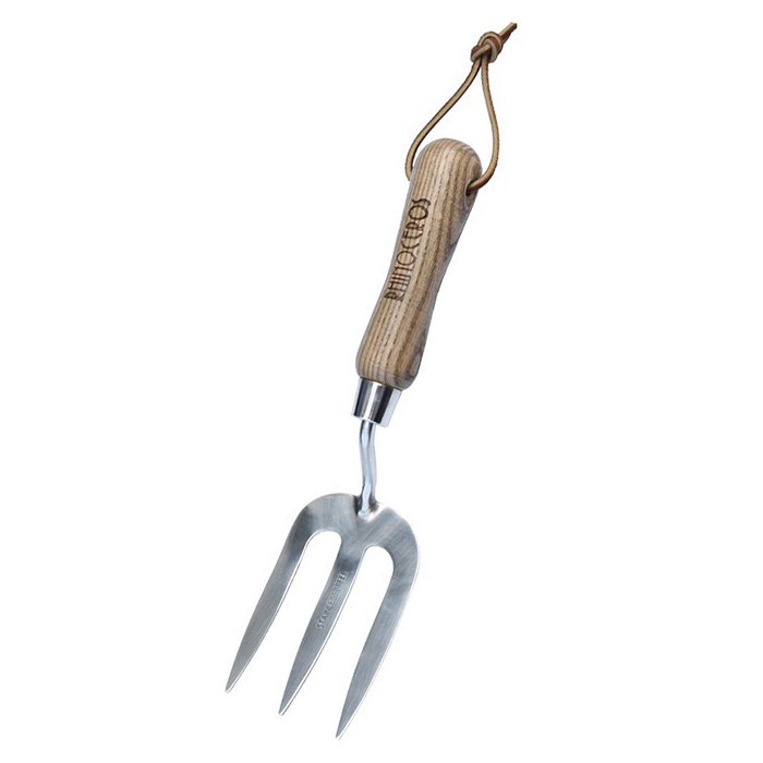 Malá drevená záhradná vidlička